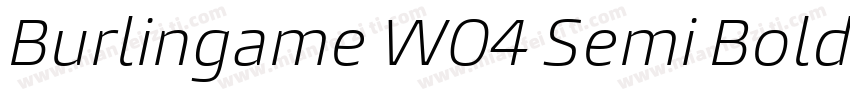 Burlingame W04 Semi Bold字体转换